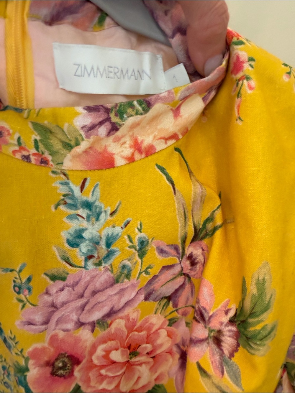 Yellow floral Zimmermann dress, Never worn 💙 - Picture 8 of 9